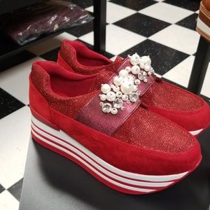 Trending red shoes